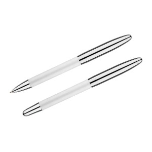 Coffret écriture ELEGANCE blanc gravé personnalisé | Apothiclick