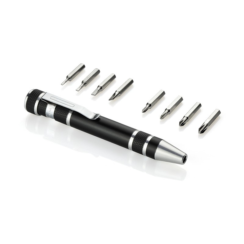 Stylo tournevis SCREW noir personnalisable gravure | Apothiclick