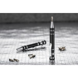 Stylo tournevis SCREW noir personnalisable gravure | Apothiclick