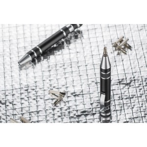 Stylo tournevis SCREW noir personnalisable gravure | Apothiclick