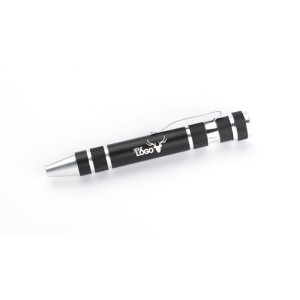 Stylo tournevis SCREW noir personnalisable gravure | Apothiclick