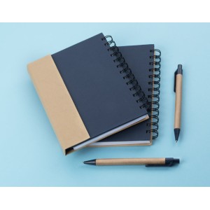 Carnet B6 MAGO bleu marine personnalisé tampographie | Apothiclick