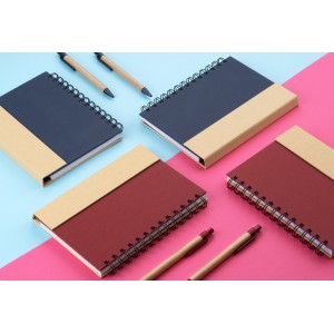 Carnet B6 MAGO bleu marine personnalisé tampographie | Apothiclick