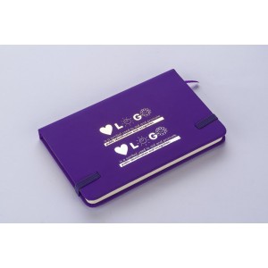 Carnet A6 VITAL violet personnalisable impression | Apothiclick
