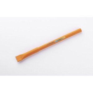 Stylo papier PINKO orange personnalisable impression | Apothiclick