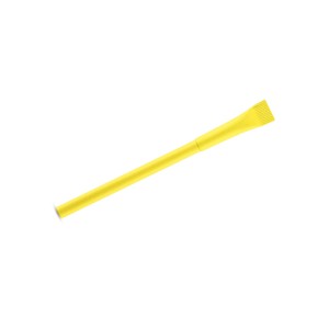 Stylo papier PINKO jaune personnalisable impression | Apothiclick