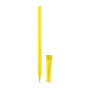 Stylo papier PINKO jaune personnalisable impression | Apothiclick