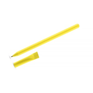 Stylo papier PINKO jaune personnalisable impression | Apothiclick