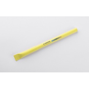 Stylo papier PINKO jaune personnalisable impression | Apothiclick