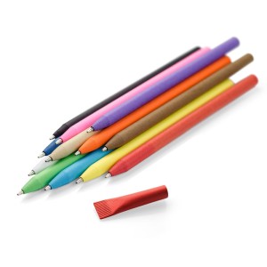 Stylo papier PINKO beige personnalisable impression | Apothiclick