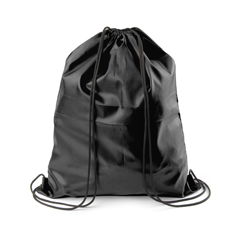 Sac à dos à cordons VALO noir personnalisable sérigraphie | Apothiclick