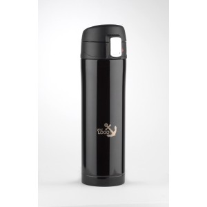 Mug isotherme LOCK 440 ml noir personnalisable gravure | Apothiclick