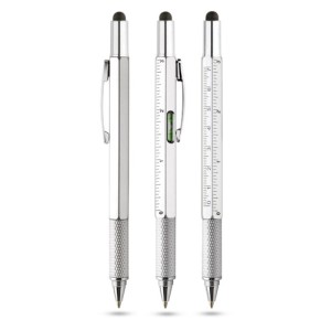 Stylet LINE multifonction argent personnalisable | Apothiclick