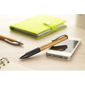 Stylo bambou RUB marron personnalisable gravure | Apothiclick