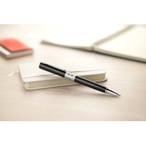 Stylo métal GEM noir chic personnalisable gravure | Apothiclick