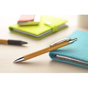 Stylo bambou PURE marron personnalisable impression | Apothiclick