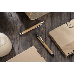 Stylo bambou PURE marron personnalisable impression | Apothiclick