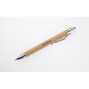 Stylo bambou PURE marron personnalisable impression | Apothiclick