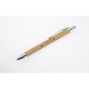 Stylo bambou PURE marron personnalisable impression | Apothiclick
