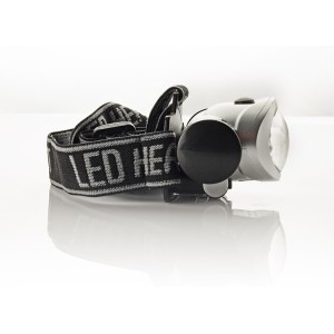 Lampe frontale HORUS 8 LED argent personnalisable | Apothiclick