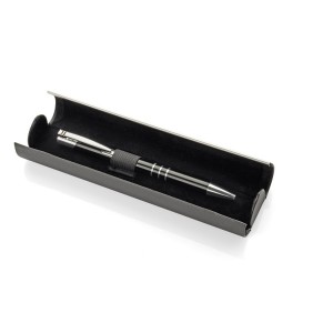 Étui stylo E21 noir simili-cuir personnalisable gravure | Apothiclick