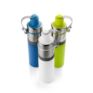 Gourde thermique BREEZE 500 ml azur gravée | Apothiclick