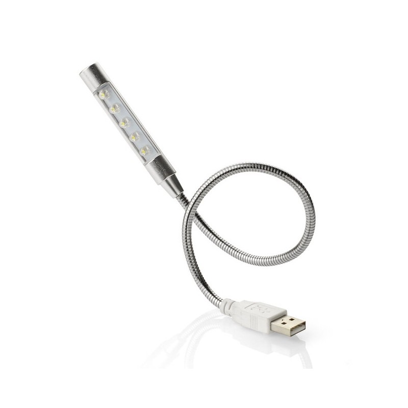 Lampe USB PROBE argent personnalisable gravure | Apothiclick