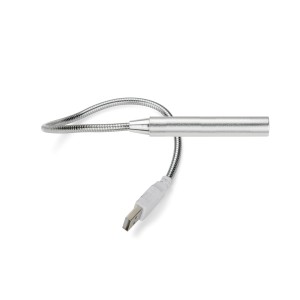 Lampe USB PROBE argent personnalisable gravure | Apothiclick