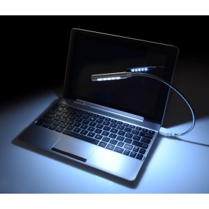 Lampe USB PROBE argent personnalisable gravure | Apothiclick