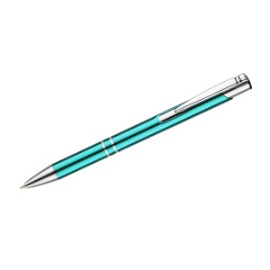 Stylo métal KOSMOS turquoise personnalisable gravure | Apothiclick