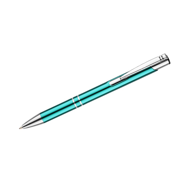 Stylo métal KOSMOS turquoise personnalisable gravure | Apothiclick