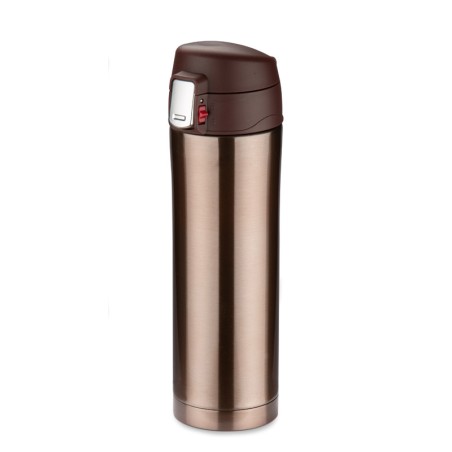 Mug isotherme LOCK 440 ml marron personnalisable gravure | Apothiclick