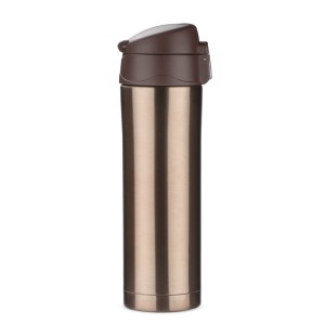 Mug isotherme LOCK 440 ml marron personnalisable gravure | Apothiclick