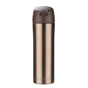 Mug isotherme LOCK 440 ml marron personnalisable gravure | Apothiclick