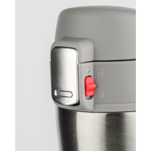 Mug isotherme LOCK 440 ml argent personnalisable gravure | Apothiclick