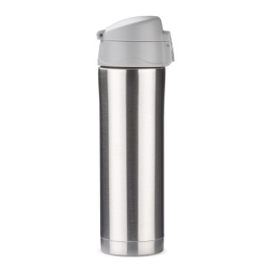 Mug isotherme LOCK 440 ml argent personnalisable gravure | Apothiclick