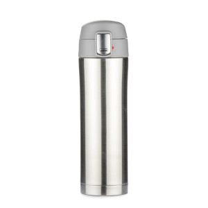 Mug isotherme LOCK 440 ml argent personnalisable gravure | Apothiclick