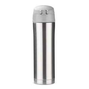 Mug isotherme LOCK 440 ml argent personnalisable gravure | Apothiclick