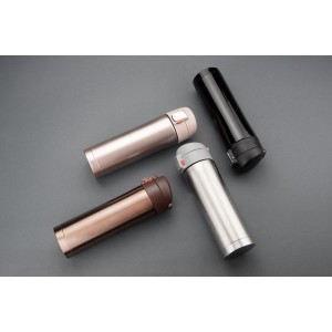 Mug isotherme LOCK 440 ml argent personnalisable gravure | Apothiclick