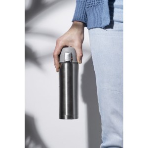Mug isotherme LOCK 440 ml argent personnalisable gravure | Apothiclick