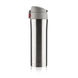 Mug isotherme LOCK 440 ml argent personnalisable gravure | Apothiclick