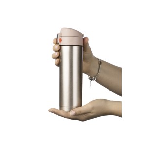 Mug isotherme LOCK 440 ml champagne personnalisable gravure | Apothiclick