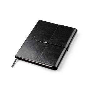 Carnet VASCO A5 noir personnalisable gravure | Apothiclick