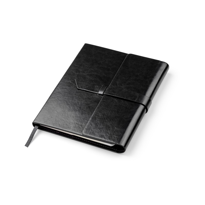Carnet VASCO A5 noir personnalisable gravure | Apothiclick