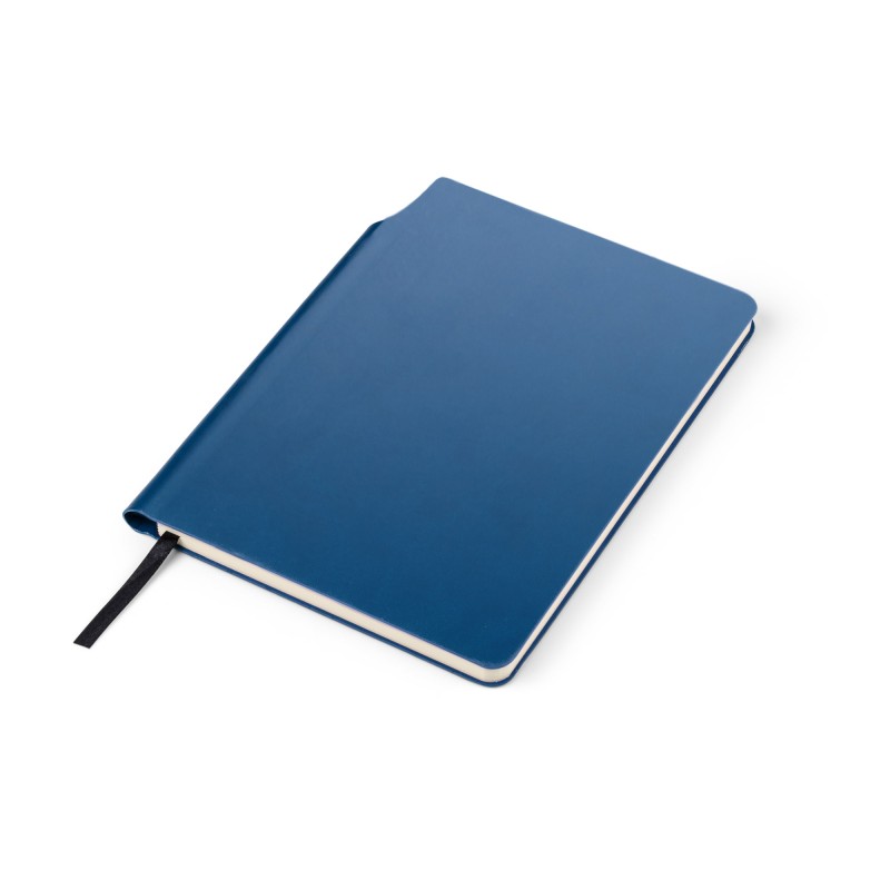 Carnet MOLI A5 bleu personnalisable tampographie | Apothiclick