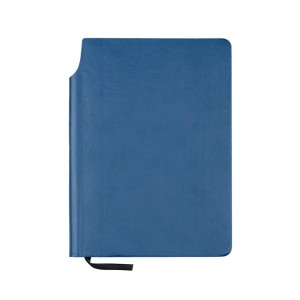 Carnet MOLI A5 bleu personnalisable tampographie | Apothiclick