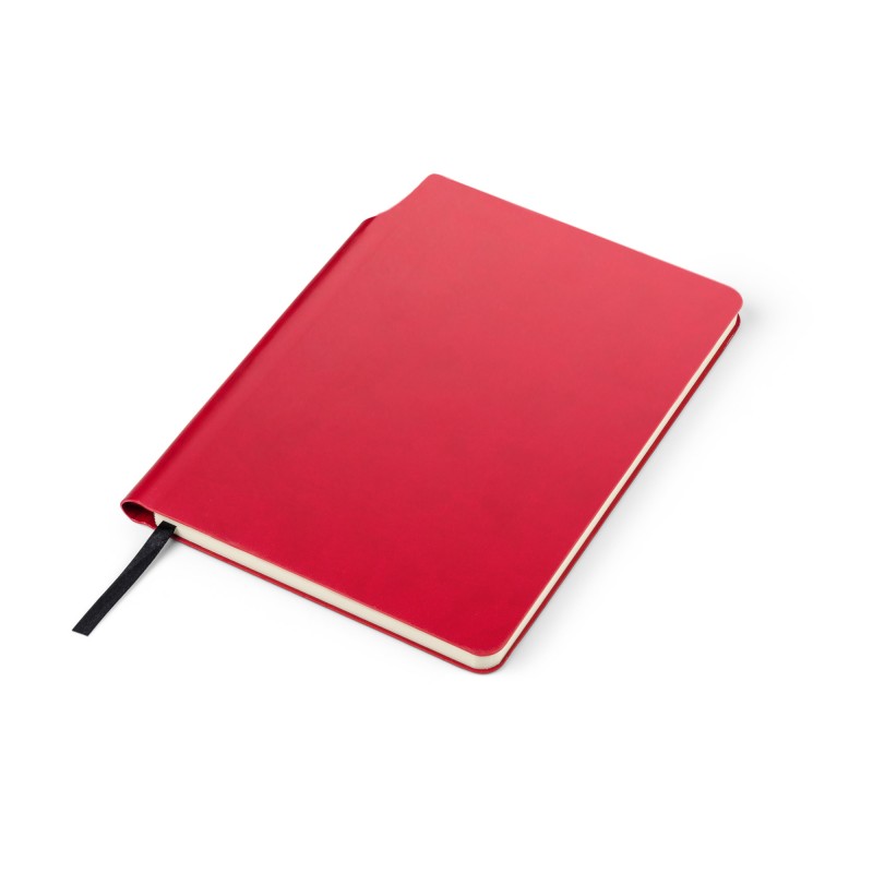 Carnet MOLI A5 rouge personnalisable tampographie | Apothiclick
