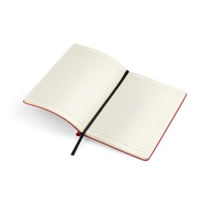 Carnet MOLI A5 rouge personnalisable tampographie | Apothiclick