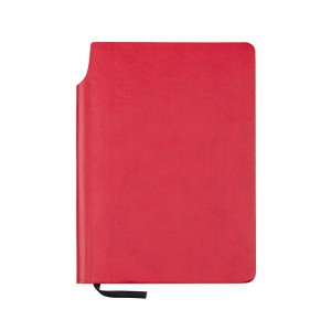 Carnet MOLI A5 rouge personnalisable tampographie | Apothiclick