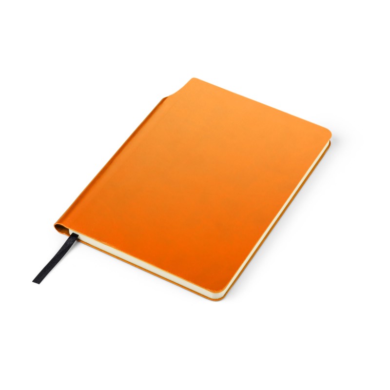Carnet MOLI A5 orange personnalisable tampographie | Apothiclick
